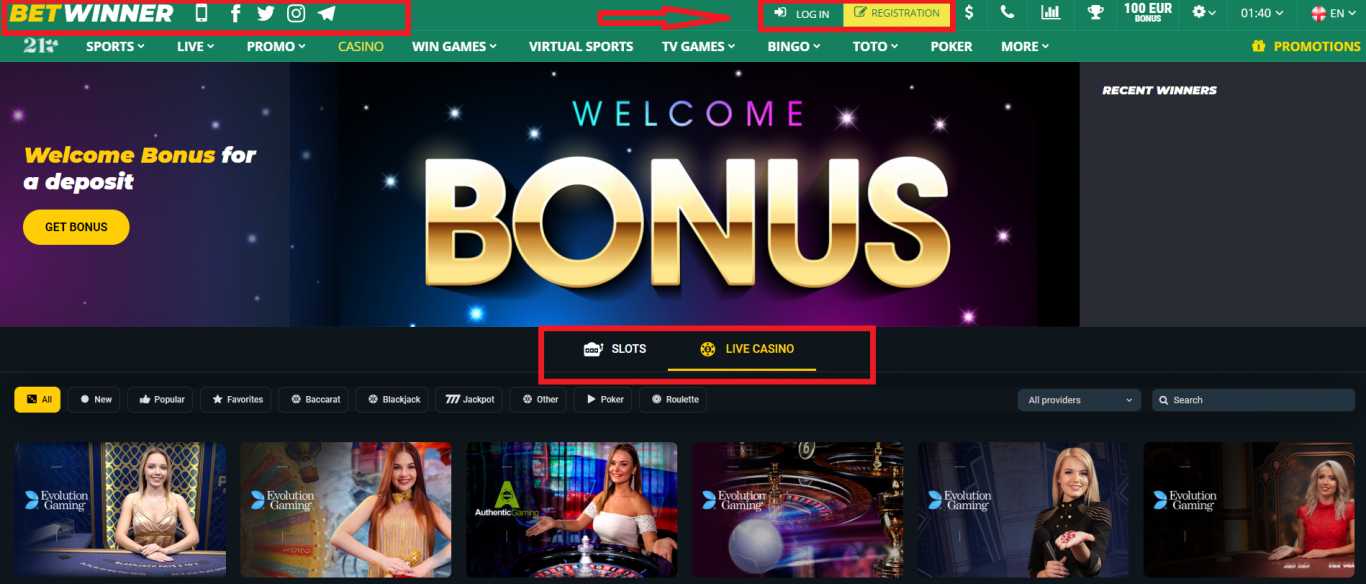 Betwinner bonus quinta 